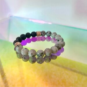 Aromatherapy Healing Stone Bracelet - Lotus Jasper